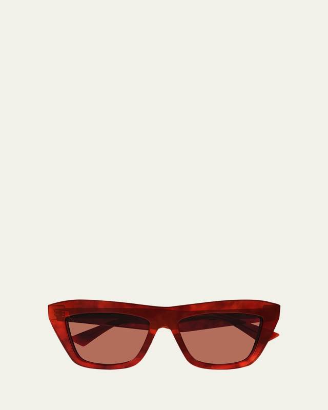 Sleek Acetate Rectangle Sunglasses